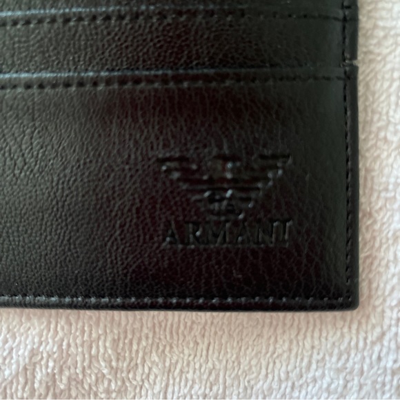 Armani Card Holder Black preowned - Picture 2 of 3